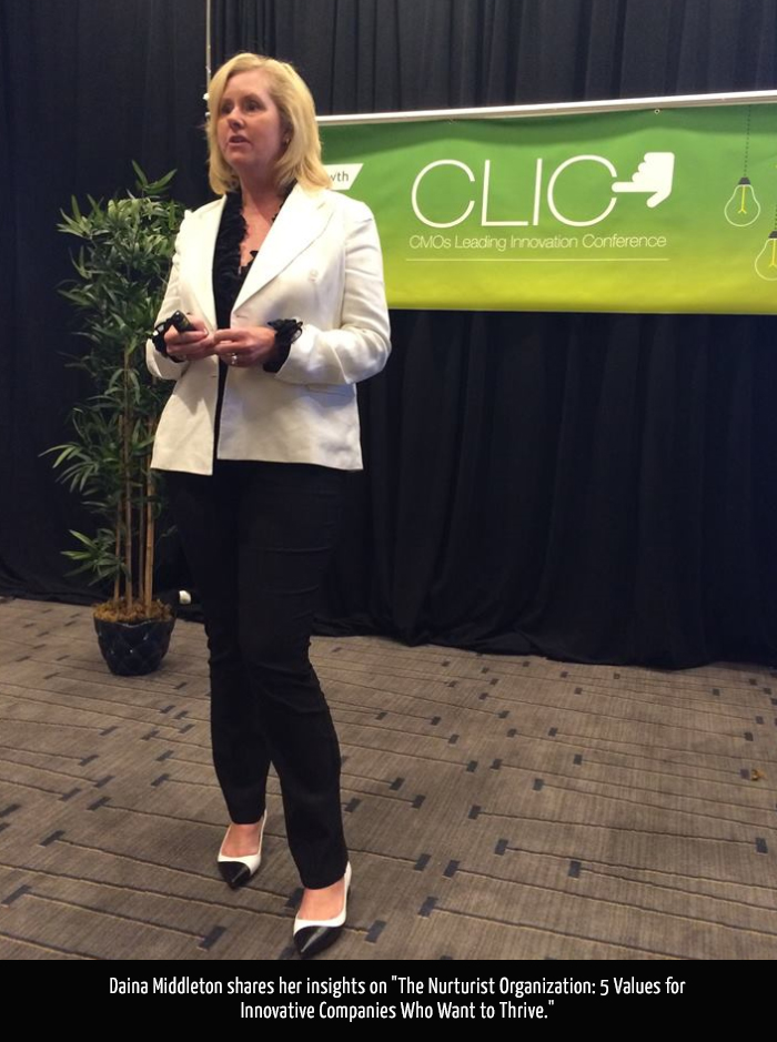 Daina Middleton, Head of Global Marketing for Twitter, Presents at CLIC '15