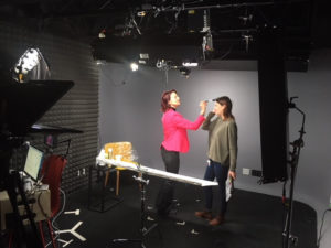 hair and makeup Lisa Nirell LinkedIn filming